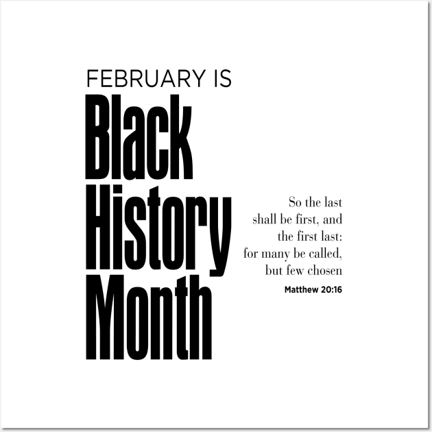 Black History Month: February is Black History Month Wall Art by Puff Sumo